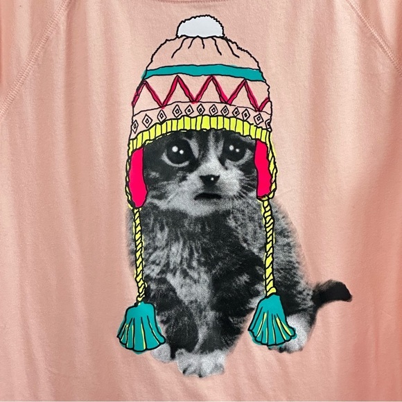 SO Intimates American Authentic Heritage Shirt  Winter Cat Long Sleeve Pullover - Picture 3 of 5